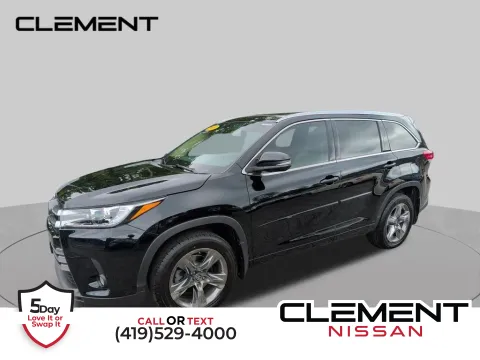 Black 2017 Toyota Highlander Limited Platinum for sale in Mansfield, OH