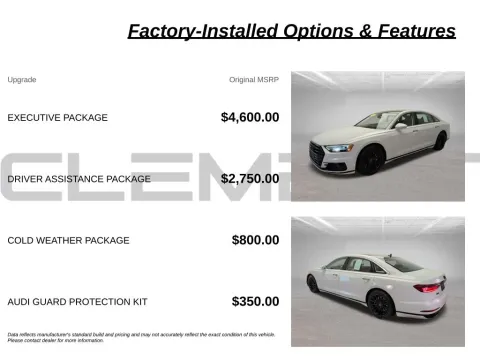 More photos of 2020 Audi A8 L 60 at Clement Nissan of Mansfield, OH