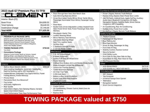 More photos of 2023 Audi Q7 55 Premium Plus at Clement Nissan of Mansfield, OH