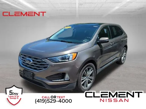 Gray 2019 Ford Edge Titanium for sale in Mansfield, OH