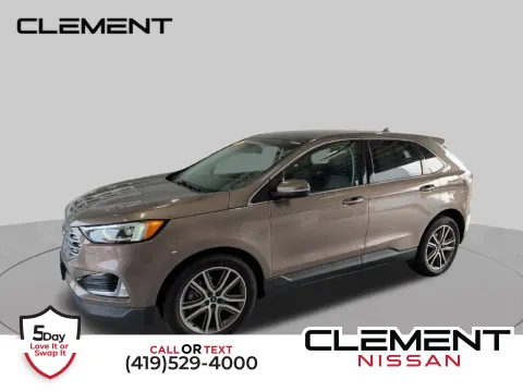 Gray 2019 Ford Edge Titanium for sale in Mansfield, OH