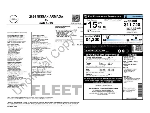 Photos of 2024 Nissan Armada SL for sale in Mansfield, OH at Clement Nissan of Mansfield
