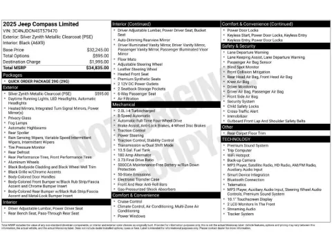 More photos of 2025 Jeep Compass Limited at Clement Nissan of Mansfield, OH