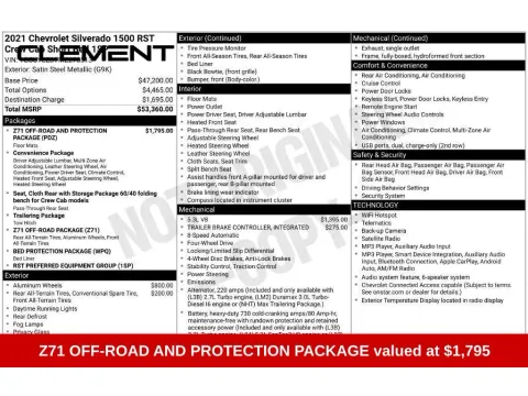 More photos of 2021 Chevrolet Silverado 1500 RST at Clement Nissan of Mansfield, OH