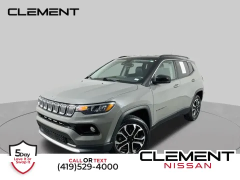Gray 2022 Jeep Compass Limited for sale in Mansfield, OH