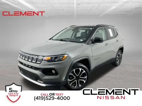 Gray 2022 Jeep Compass Limited for sale in Mansfield, OH