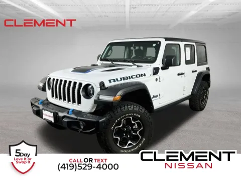 White 2023 Jeep Wrangler Rubicon 4xe for sale in Mansfield, OH
