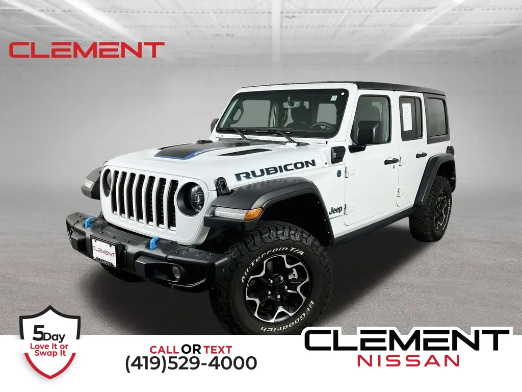 White 2023 Jeep Wrangler Rubicon 4xe for sale in Mansfield, OH