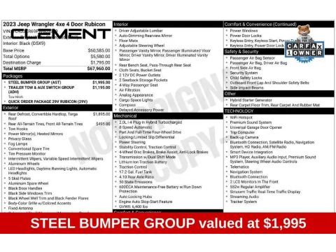 More photos of 2023 Jeep Wrangler Rubicon 4xe at Clement Nissan of Mansfield, OH
