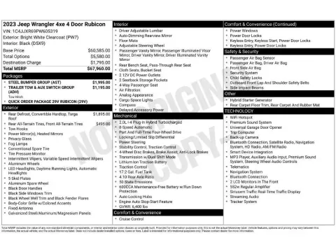 Photos of 2023 Jeep Wrangler Rubicon 4xe for sale in Mansfield, OH at Clement Nissan of Mansfield