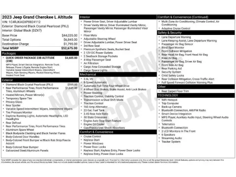 Photos of 2023 Jeep Grand Cherokee L Altitude for sale in Mansfield, OH at Clement Nissan of Mansfield