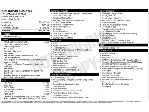 Photos of 2024 Hyundai Tucson SEL for sale in Mansfield, OH at Clement Nissan of Mansfield