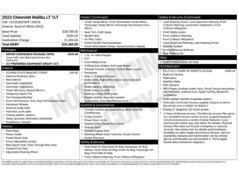 Photos of 2023 Chevrolet Malibu LT for sale in Mansfield, OH at Clement Nissan of Mansfield