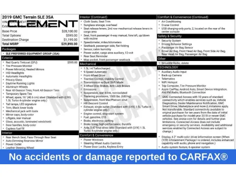 Another view of 2019 GMC Terrain SLE for sale in Mansfield, OH at Clement Nissan of Mansfield