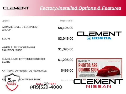 Black 2023 Ram 1500 Laramie for sale in Mansfield, OH