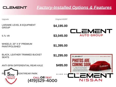 Black 2023 Ram 1500 Laramie for sale in Mansfield, OH