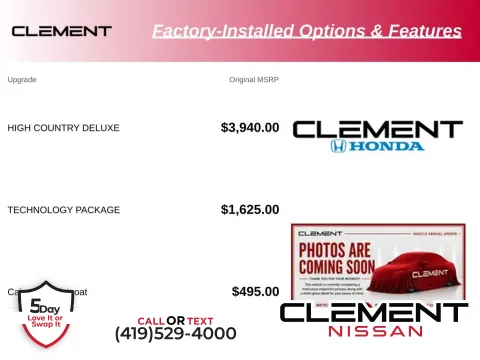 Red 2019 Chevrolet Silverado 1500 High Country for sale in Mansfield, OH