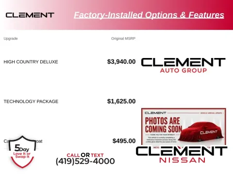 Red 2019 Chevrolet Silverado 1500 High Country for sale in Mansfield, OH