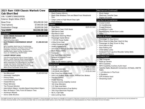 Photos of 2021 Ram 1500 Classic Warlock for sale in Mansfield, OH at Clement Nissan of Mansfield