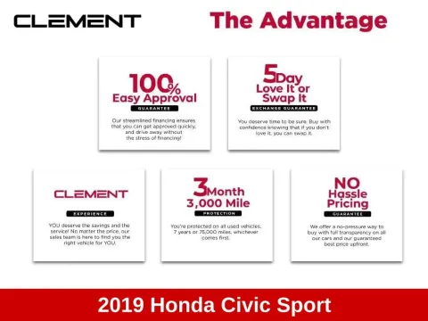 Another view of 2019 Honda Civic Sport for sale in Mansfield, OH at Clement Nissan of Mansfield