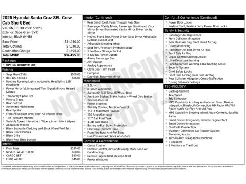 Photos of 2025 Hyundai Santa Cruz SEL for sale in Mansfield, OH at Clement Nissan of Mansfield