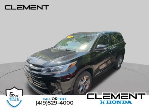 Black 2017 Toyota Highlander Limited Platinum for sale in Mansfield, OH