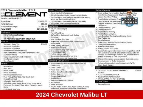 More photos of 2024 Chevrolet Malibu LT at Clement Honda of Mansfield, OH