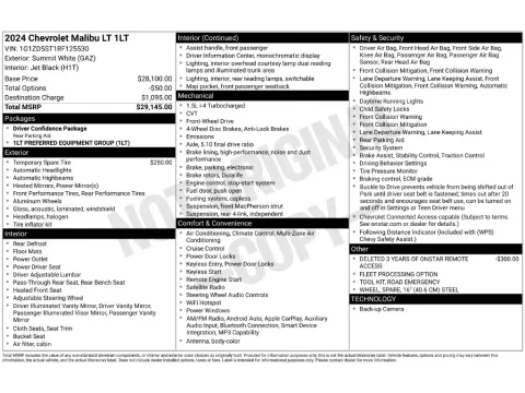 Photos of 2024 Chevrolet Malibu LT for sale in Mansfield, OH at Clement Honda of Mansfield