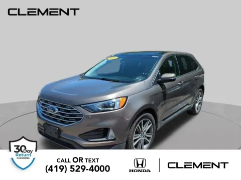 Gray 2019 Ford Edge Titanium for sale in Mansfield, OH