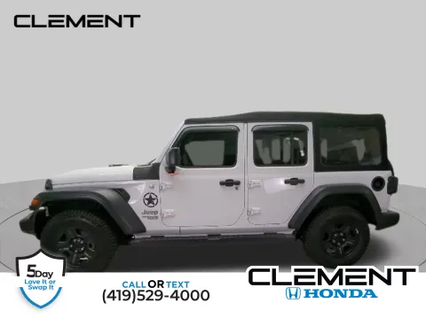 White 2019 Jeep Wrangler Unlimited Sport for sale in Mansfield, OH