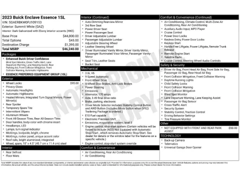 Photos of 2023 Buick Enclave Essence for sale in Mansfield, OH at Clement Honda of Mansfield