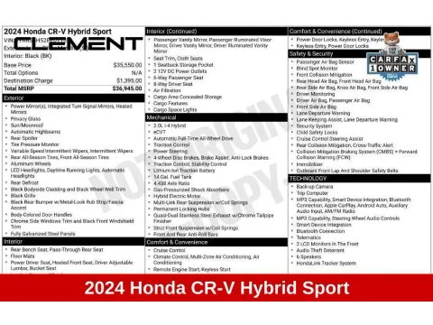 More photos of 2024 Honda CR-V Hybrid Sport at Clement Honda of Mansfield, OH