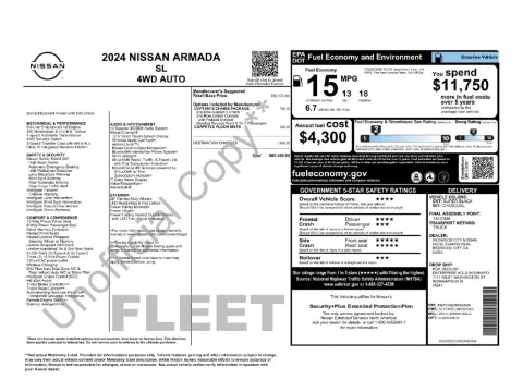 Photos of 2024 Nissan Armada SL for sale in Mansfield, OH at Clement Honda of Mansfield
