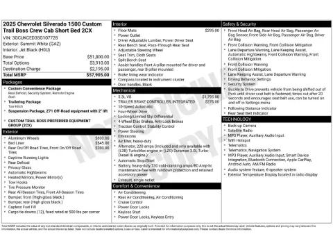 Photos of 2025 Chevrolet Silverado 1500 Custom Trail Boss for sale in Mansfield, OH at Clement Honda of Mansfield