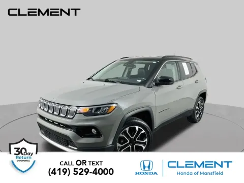 Gray 2022 Jeep Compass Limited for sale in Mansfield, OH