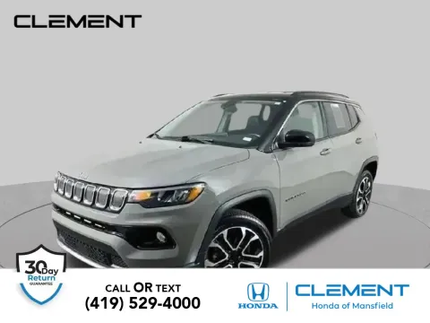 Gray 2022 Jeep Compass Limited for sale in Mansfield, OH