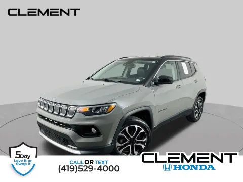 Gray 2022 Jeep Compass Limited for sale in Mansfield, OH