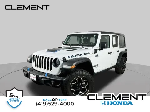 White 2023 Jeep Wrangler Rubicon 4xe for sale in Mansfield, OH