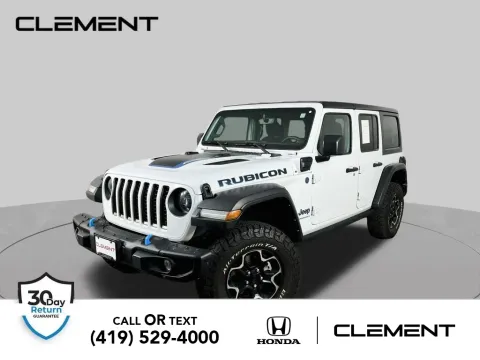 White 2023 Jeep Wrangler Rubicon 4xe for sale in Mansfield, OH