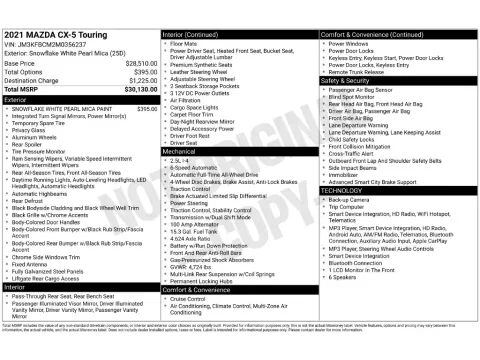 Photos of 2021 Mazda CX-5 Touring for sale in Mansfield, OH at Clement Honda of Mansfield