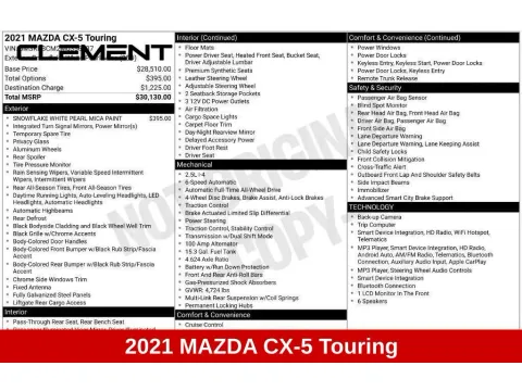 More photos of 2021 Mazda CX-5 Touring at Clement Honda of Mansfield, OH