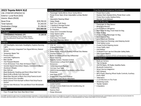 Photos of 2023 Toyota RAV4 XLE for sale in Mansfield, OH at Clement Honda of Mansfield