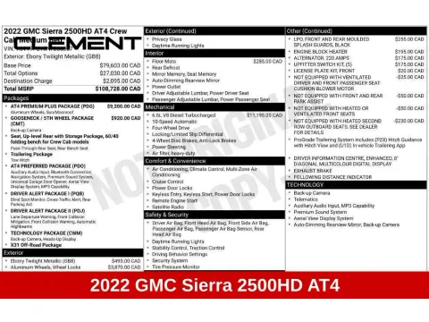 More photos of 2022 GMC Sierra 2500 HD AT4 at Clement Honda of Mansfield, OH