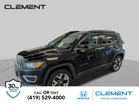 Black 2020 Jeep Compass Limited for sale in Mansfield, OH