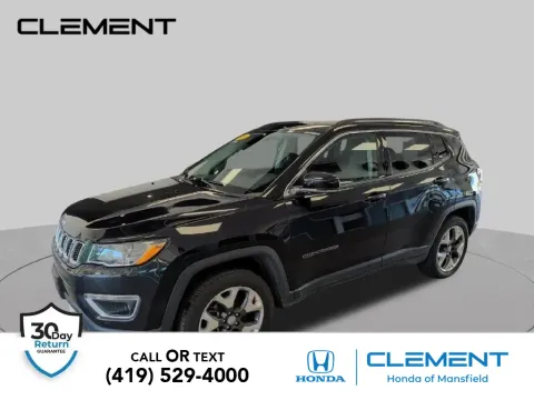 Black 2020 Jeep Compass Limited for sale in Mansfield, OH