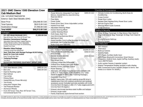 Photos of 2021 GMC Sierra 1500 Elevation for sale in Mansfield, OH at Clement Honda of Mansfield