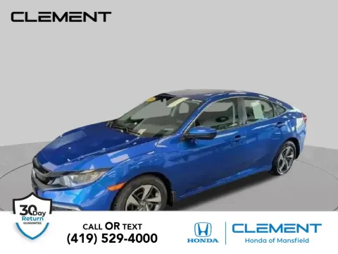 White 2019 Honda Civic LX for sale in Mansfield, OH