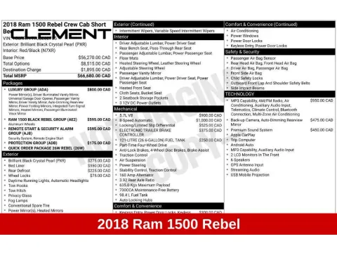 More photos of 2018 Ram 1500 Rebel at Clement Honda of Mansfield, OH