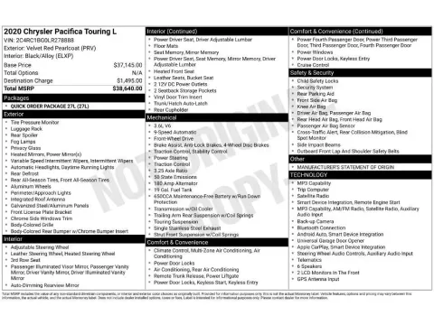 More photos of 2020 Chrysler Pacifica Touring L at Clement Honda of Mansfield, OH