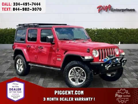 Red 2019 JEEP WRANGLER UNLIMI SAHARA 4WD for sale in Prattville, AL